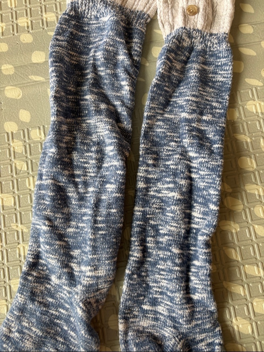 Button Knee High Boot Socks - Picture 2 of 3